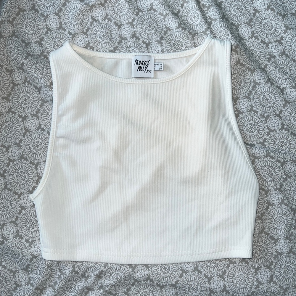 Princess Polly White Crop